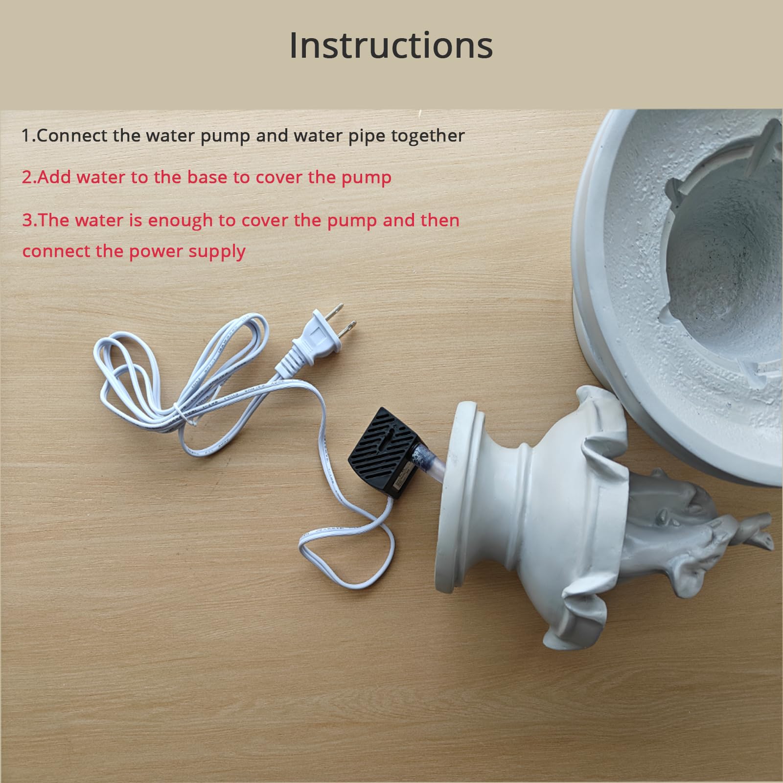 Indoor Elephant Waterfall Fountain with LED Lights