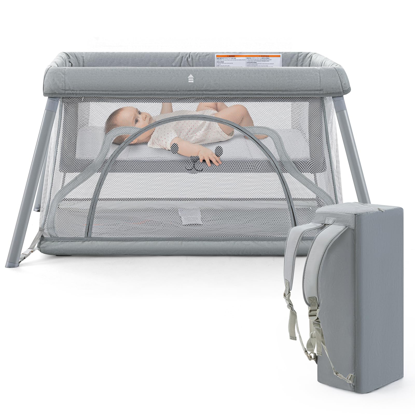 Travel Crib,Portable Crib for Baby, Pack and Play for Babies and Toddler