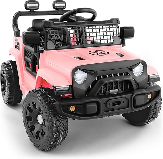 Ride On Car, Bluetooth Ride on Toys for Toddlers, 12V Kids Battery Powered Vehicles