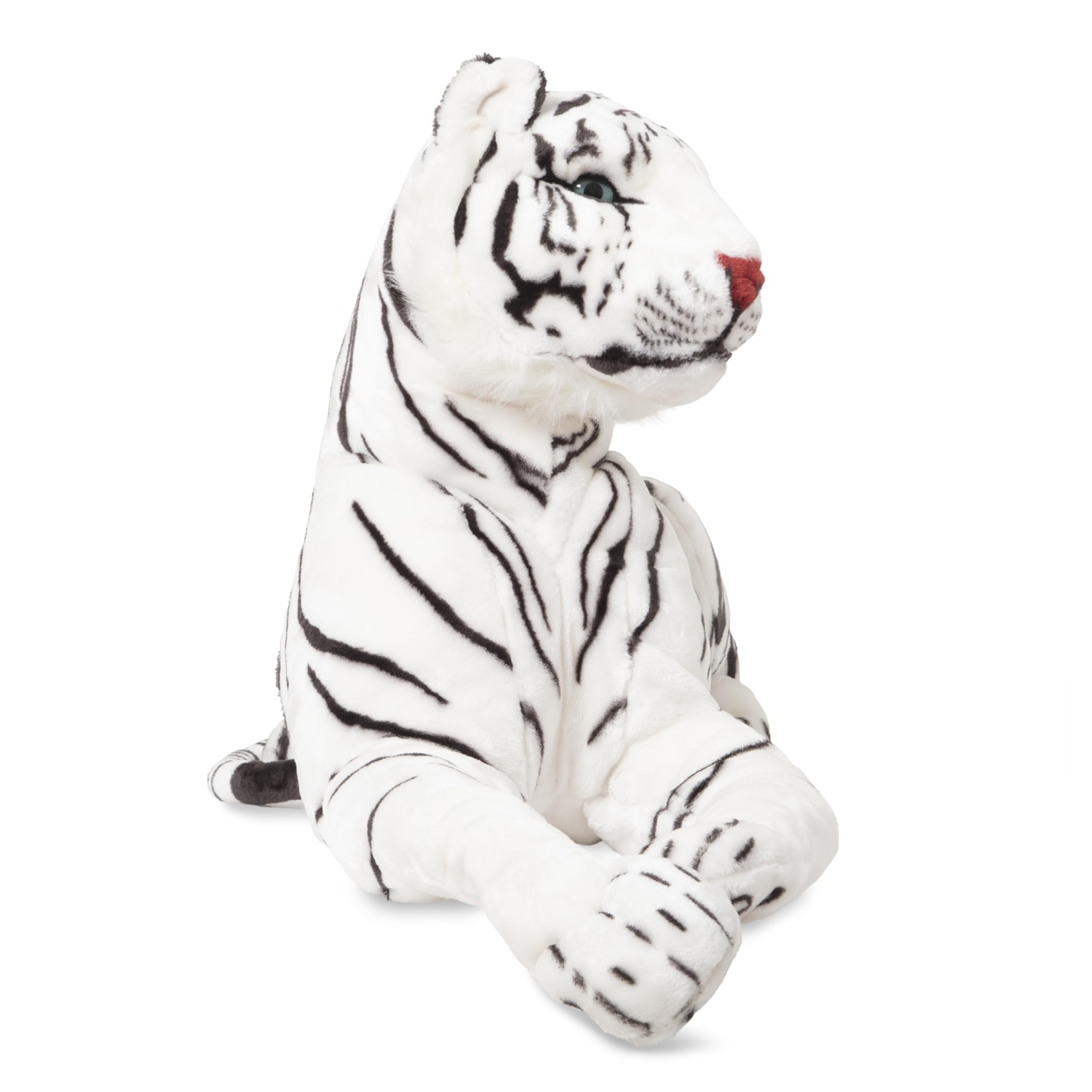 Giant Siberian White Tiger - Lifelike Stuffed Animal (Over 5 feet Long)