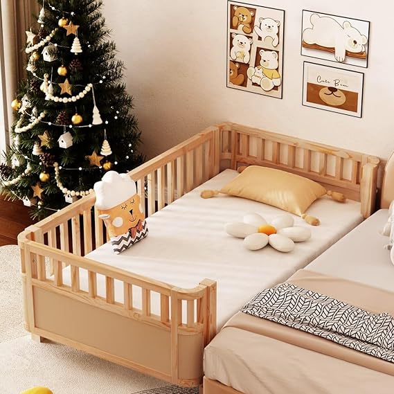 Twin Size Wooden Floor Bed, Low Platform Bed Frame