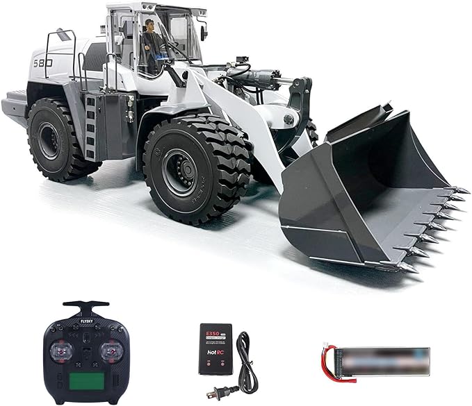 XDRC 580 1/14 Metal RC Hydraulic Loader RTR Engineering Vehicles Smoke Lights