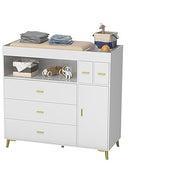 Changing Table with Drawers, White Drawer Dresser,Changing