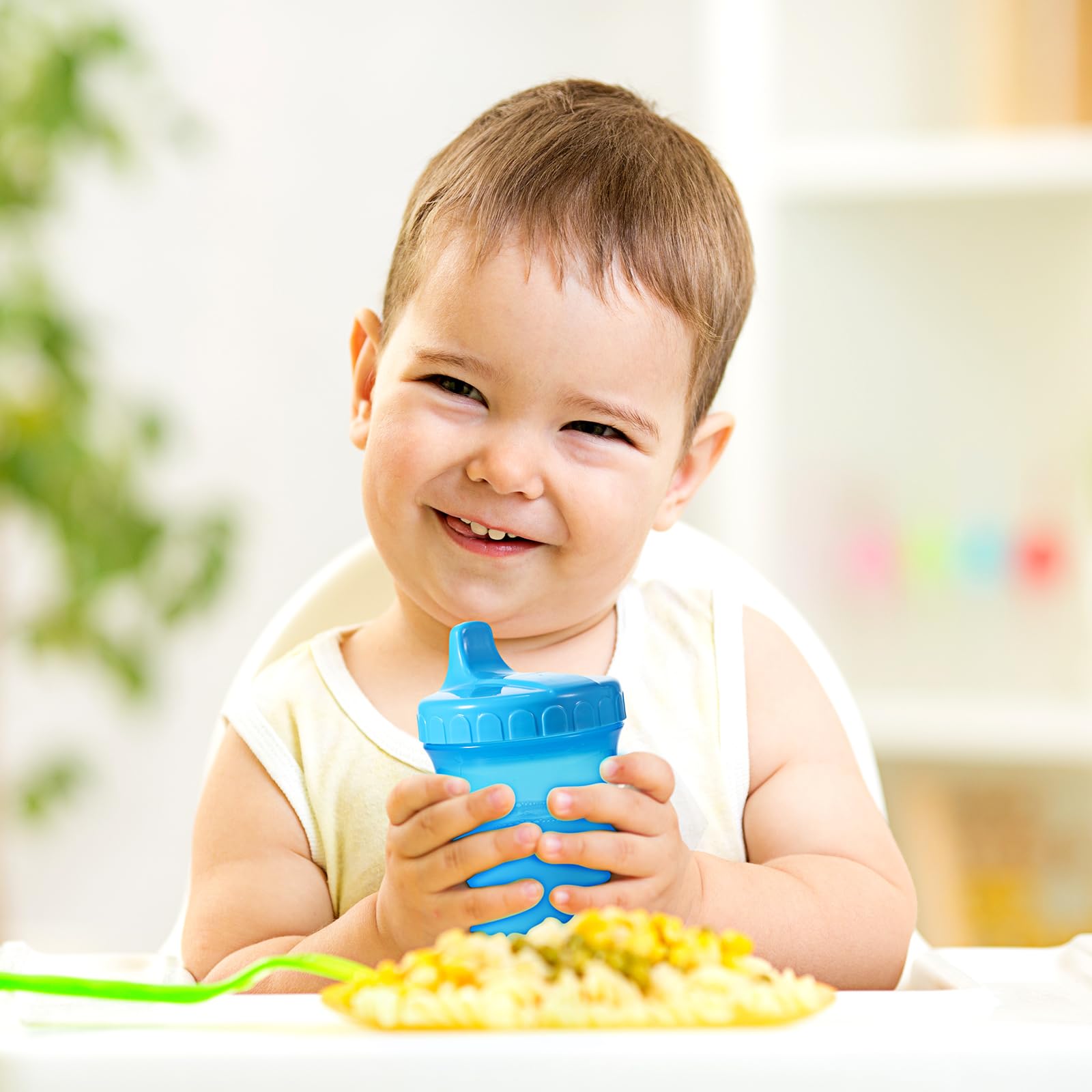 24 Pcs 10 oz Sippy Cups for Toddlers 1-3 No Spill Spout Cups