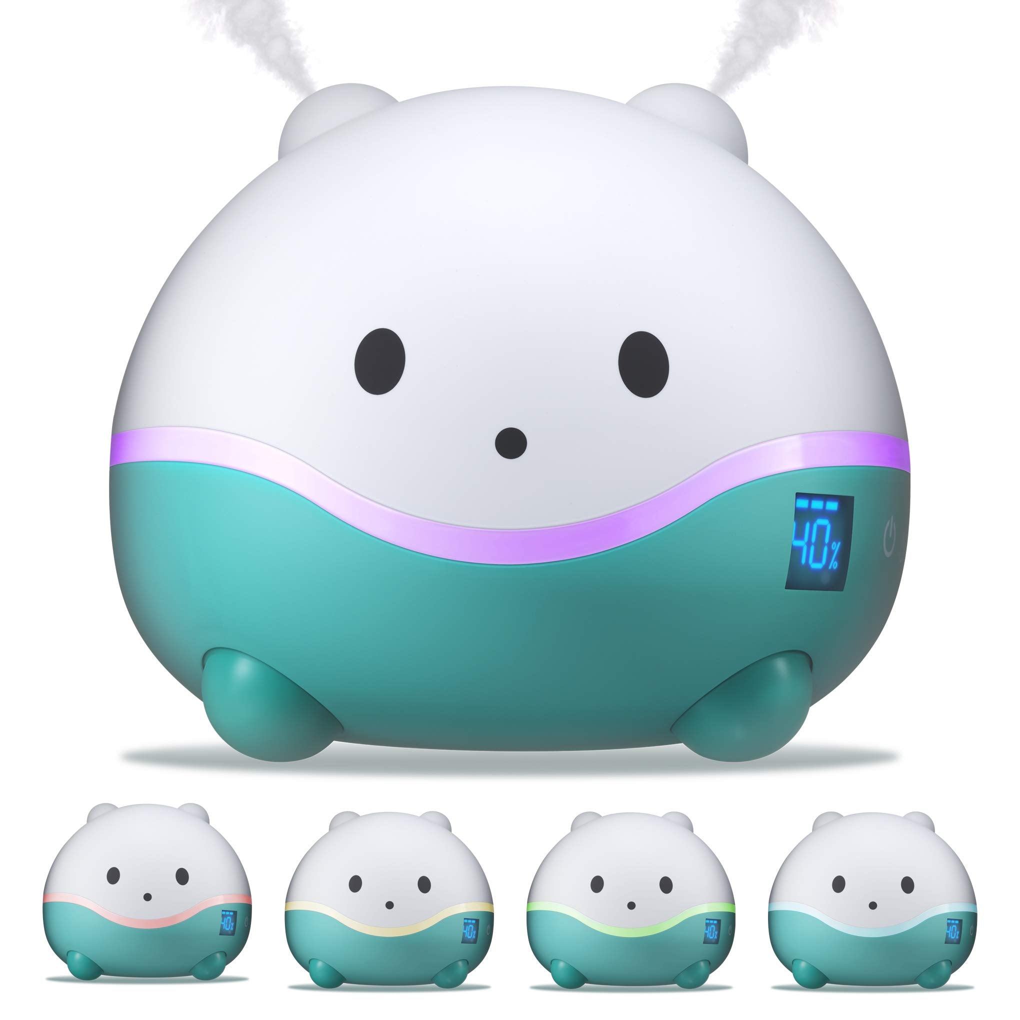 WISPI 3-in-1 Humidifier, Diffuser & Night Light for Baby/Kids - 3 Mist Strength