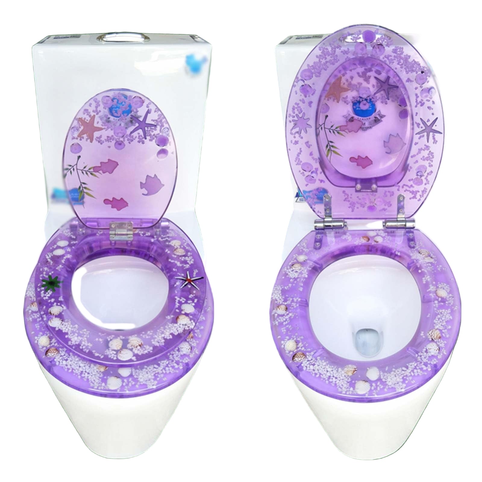 Toilet Seat with Quick-Release Soft Close, 2 In 1 Potty Training