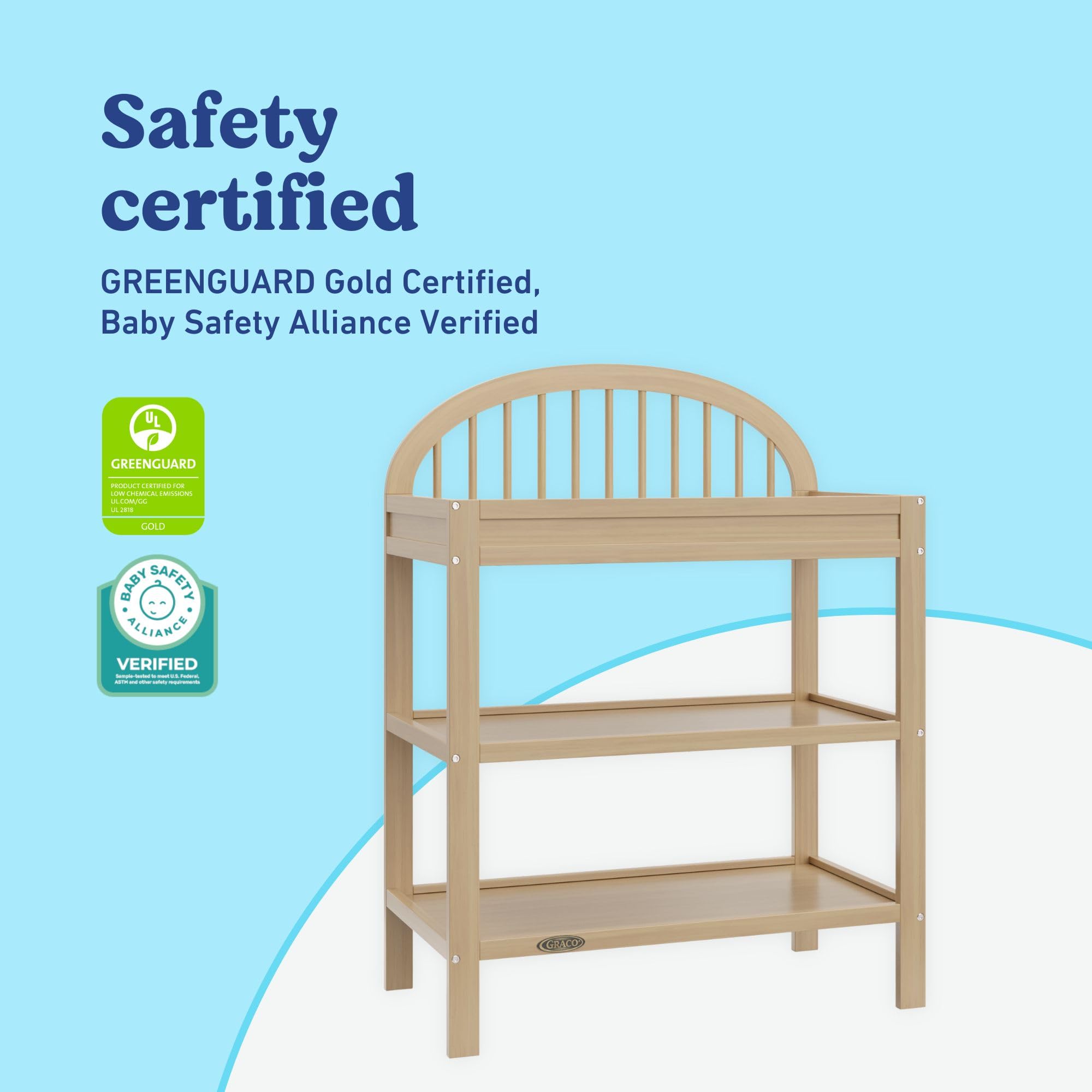 Changing Table with Water-Resistant Pad