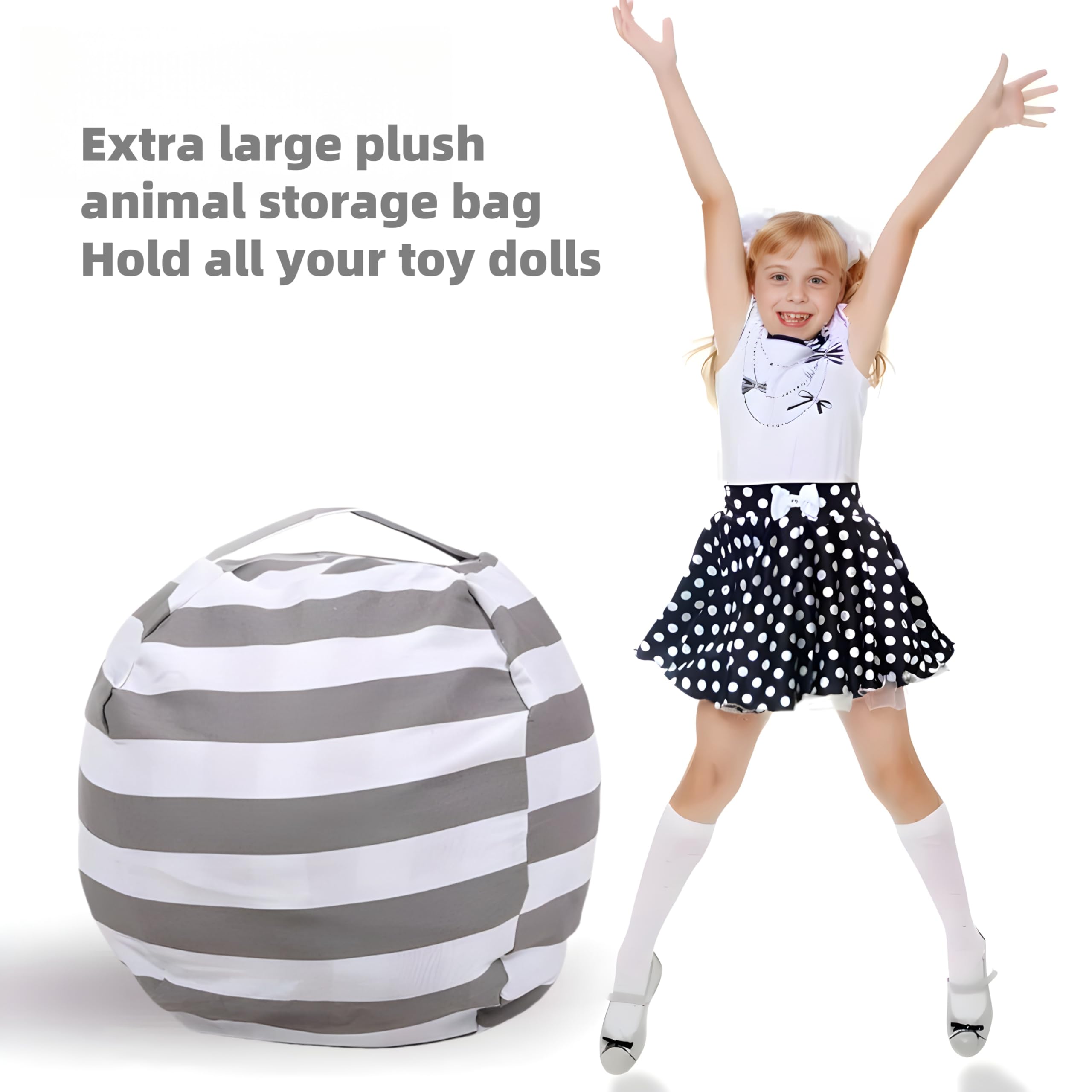Extra Large Stuffed Animal Storage Bean Bag Chair