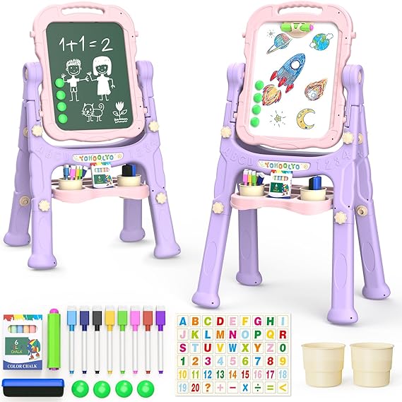 Kids Easel Wooden Children Art Easel Paper Roll