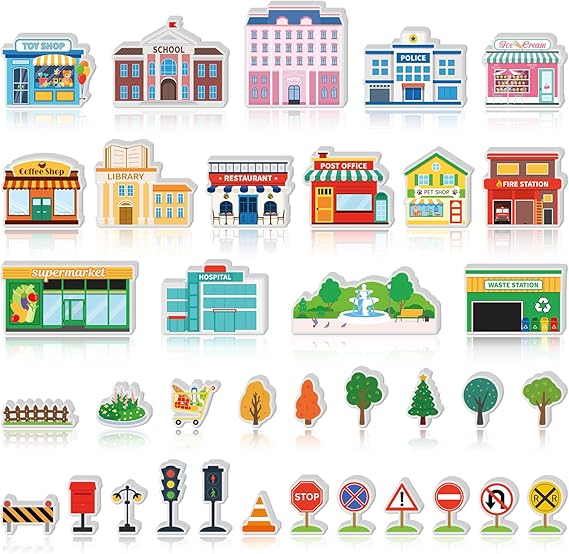 Wooden Community Helpers Community Wooden Toy Preschool Little