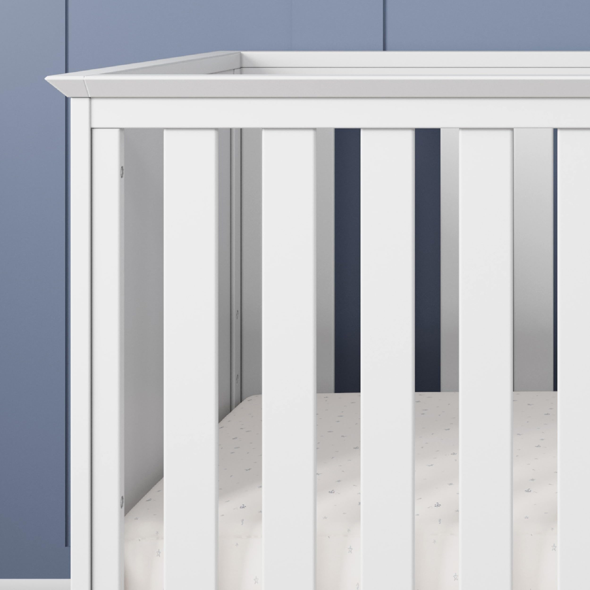 3-Piece Nursery Set with Convertible Crib, Dresser and Chest