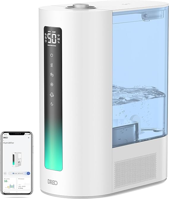6L Humidifiers for Bedroom, Smart Warm & Cool Mist for Large Room