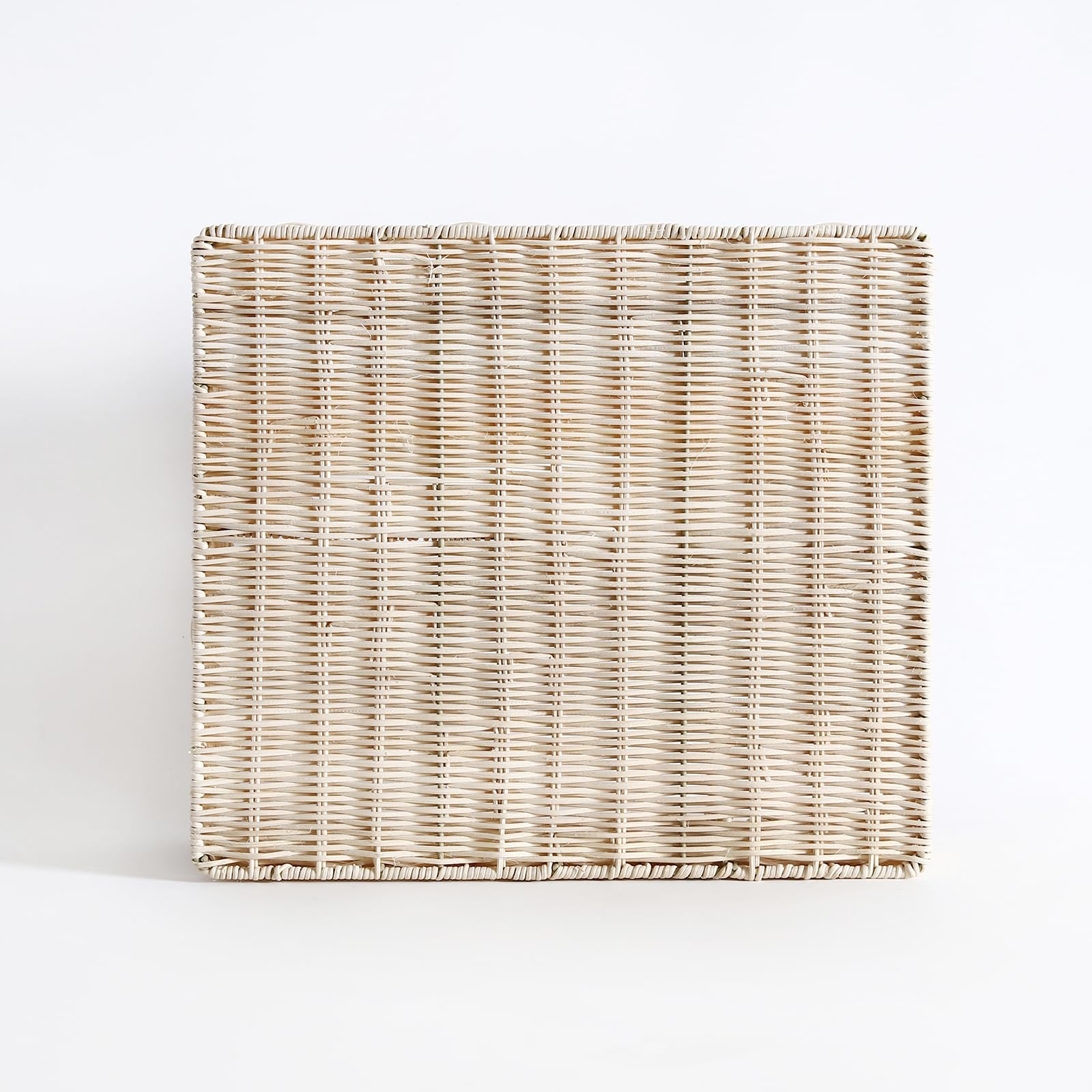 Divided Scalloped Basket,Wicker Diaper Caddy Scalloped Baske,Woven