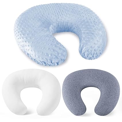 Pillow with 2 Covers, Feeding Pillows for Breastfeeding,