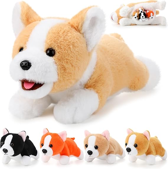 5 Pcs Dog Stuffed Animal Puppy Stuffed Animal