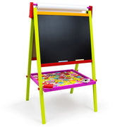 3-in-1 Standing Art Easel for Kids with Magnetic Letters and Chalkboard