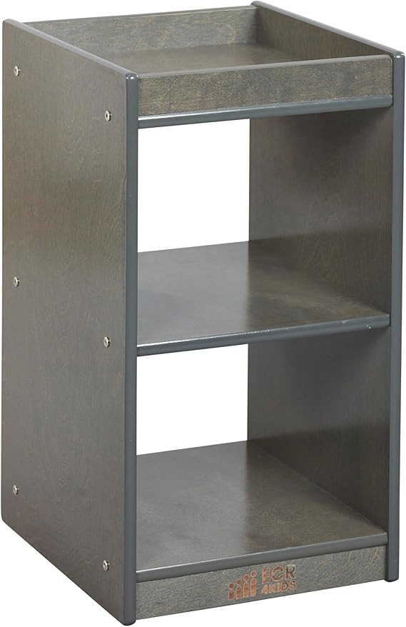 2-Cube Vertical Storage Cabinet, Display Shelf, Natural