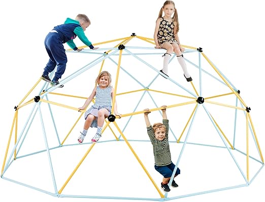 Climbing Dome, 10FT Geometric Dome Climber Play Center for Kids 3 to 10 Years Old