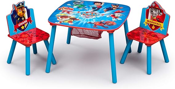 Bluey Kids Table and Chair Set with Storage (2 Chairs Included)