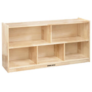 5-Compartment Solid Wood Storage Cabinet | Toy Shelf Organizer for Kids