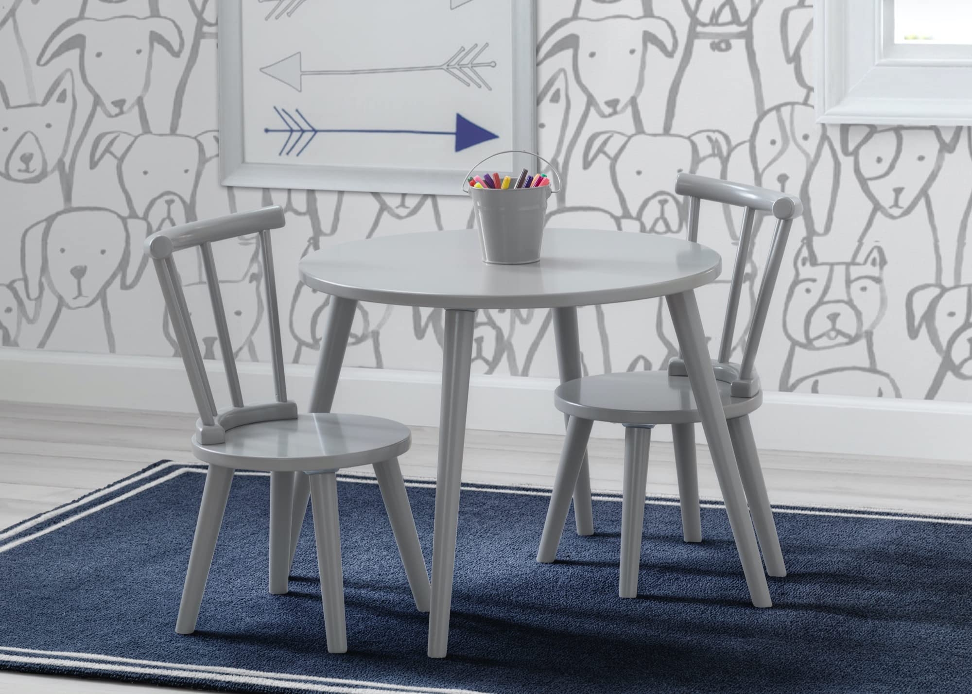 Homestead Kids Table & 2 Chairs Set - Ideal for Arts & Crafts