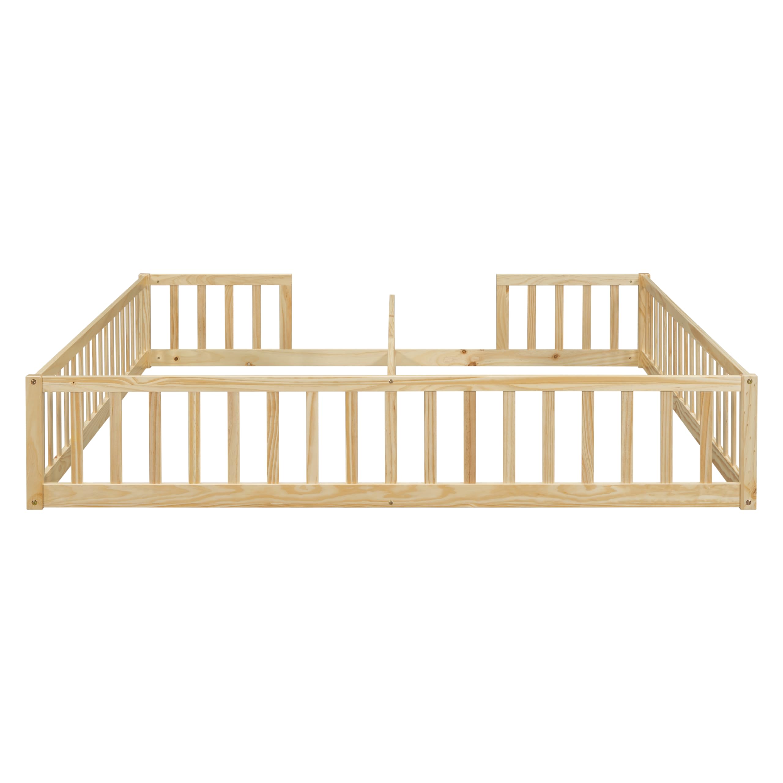 Double Floor Bed for Twins with Guardrails