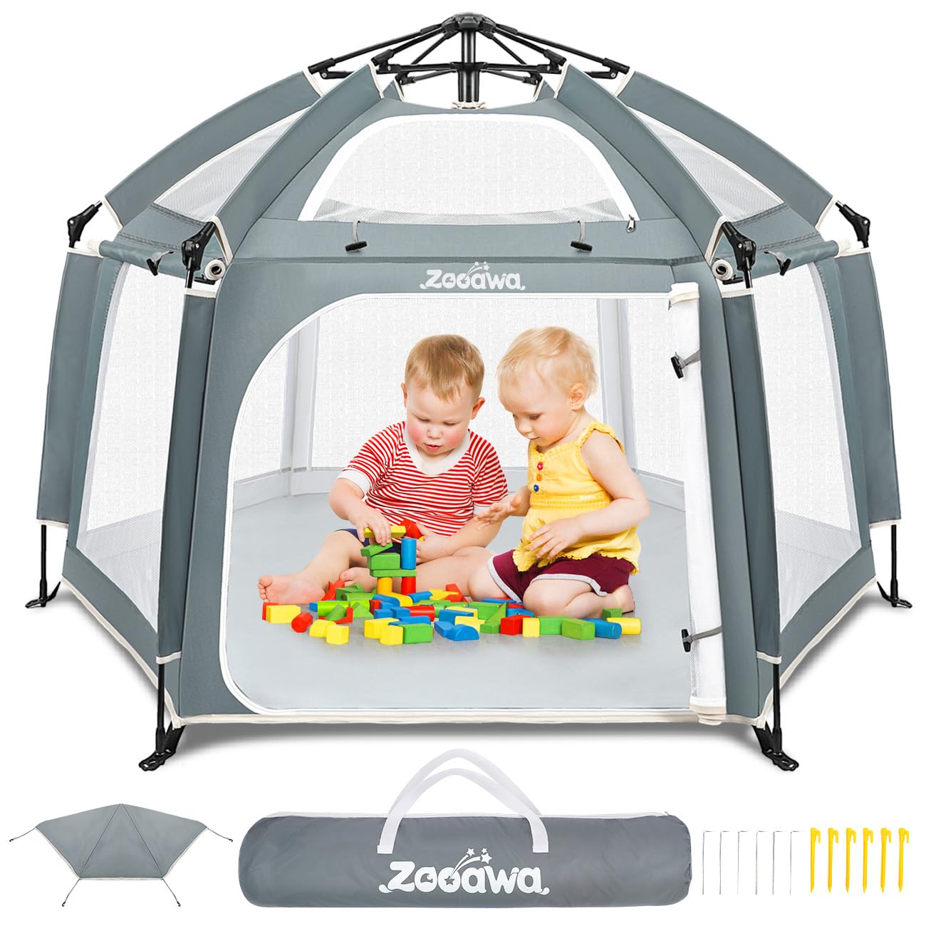 Pop Up Playpen for Baby, Portable Playpen for Babies and Toddlers