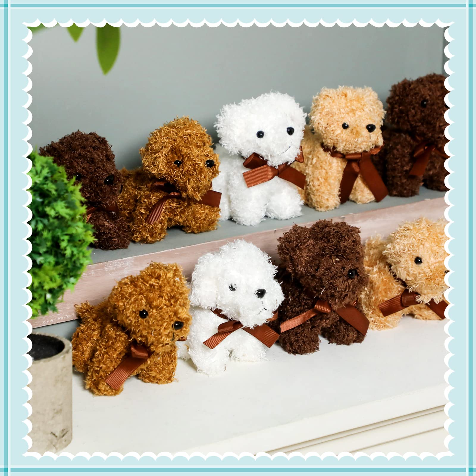 l 40 Pcs 5 Inches Mini Plush Dogs Small Stuffed Dog Bulk Plush Toy Adopt a Dog Party