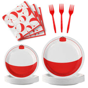 160Pcs Gone Fishing Party Tableware Set Party Decorations Include Gone Fishing Paper
