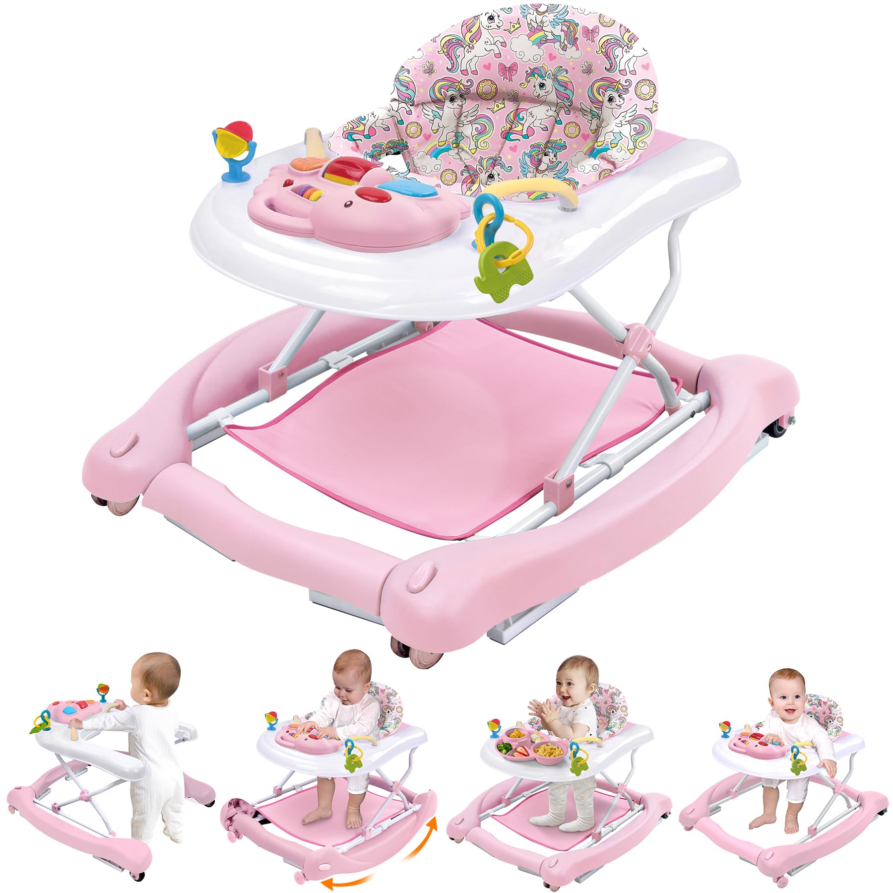 5-in-1 Baby Activity Walker with Adjustable Height