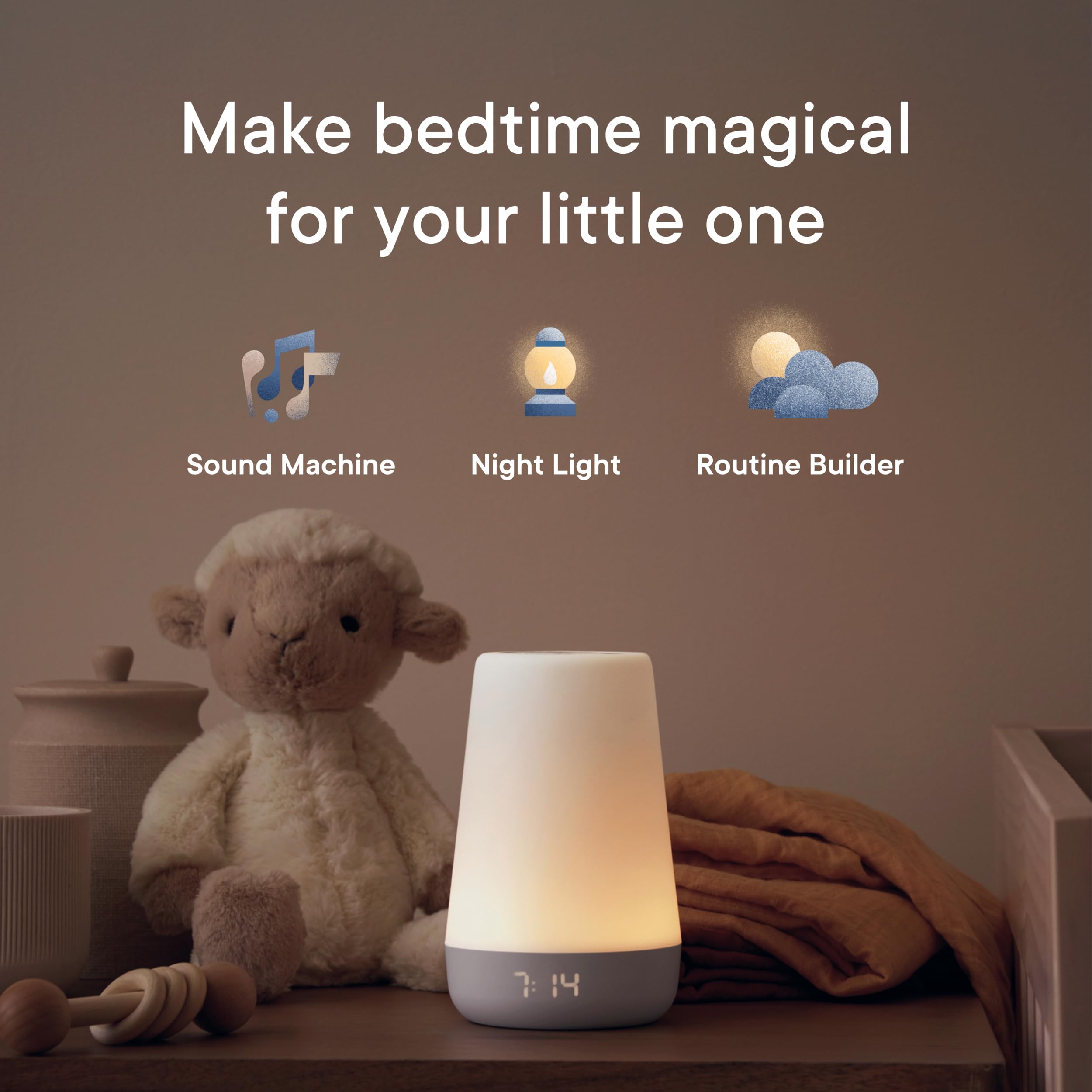 Baby Sound Machine Night Light Sleep Trainer