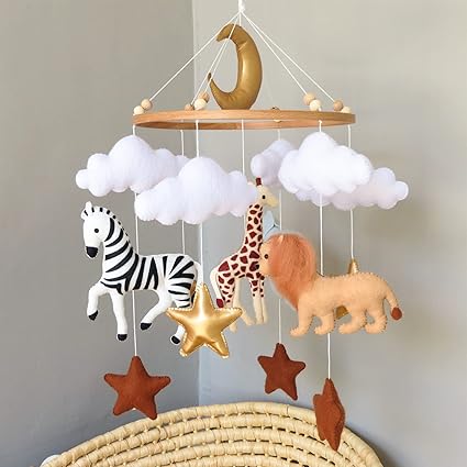 Sheep Crib Mobile Neutral Baby Mobile for Crib Sheep Baby Crib Mobile for Girls Boys