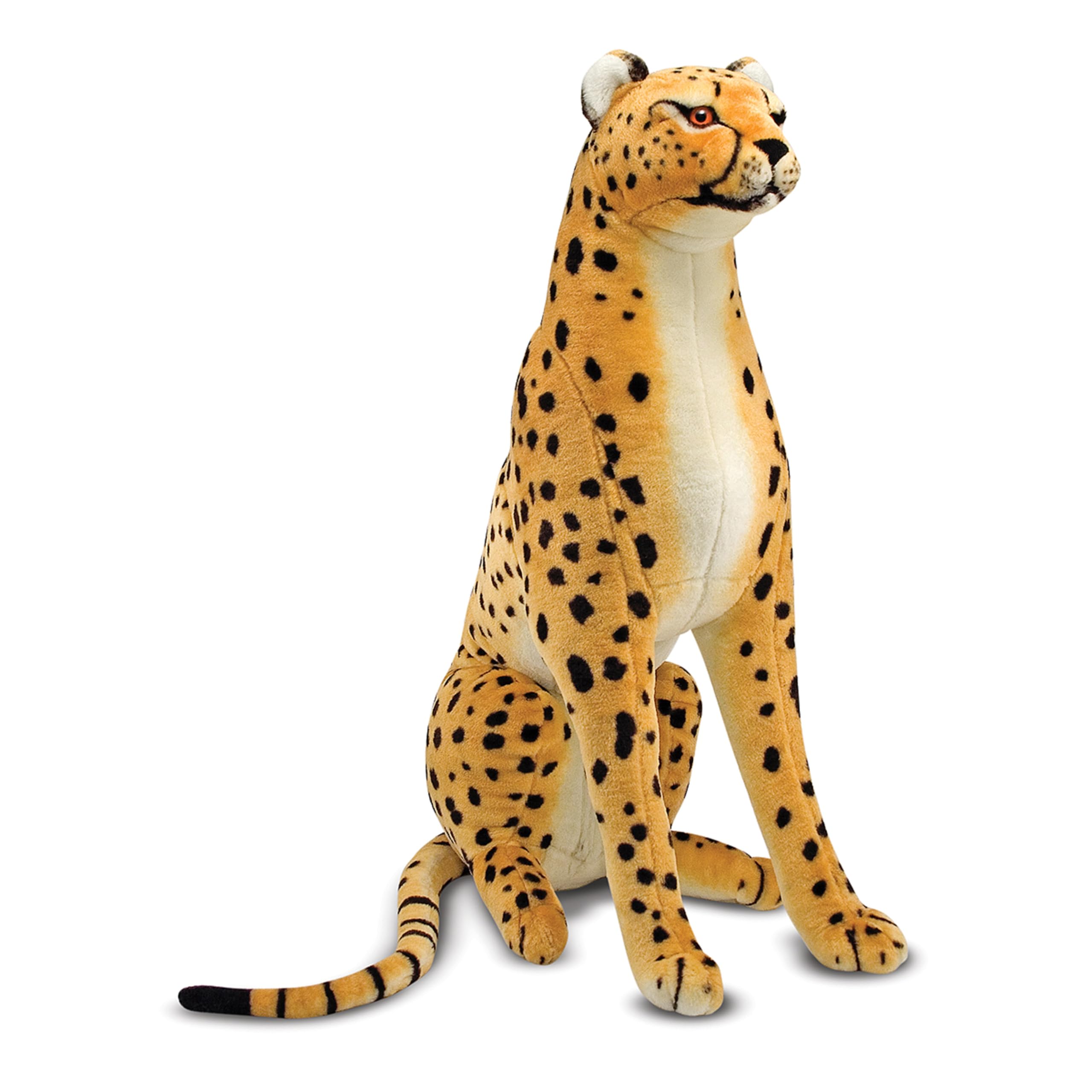 Giant Cheetah - Lifelike Stuffed Animal (Stands Nearly 3 Feet Tall)