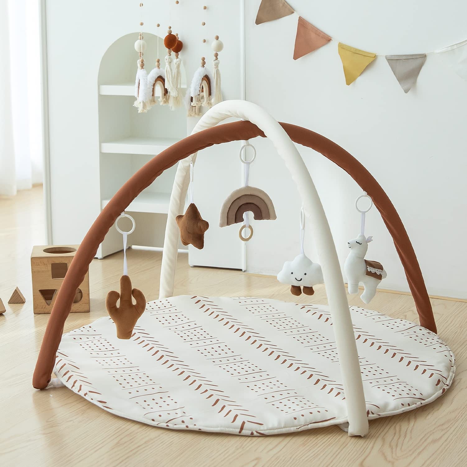 Baby Gym Mat Infant Activity Gym Mudcloth Baby Activity Center