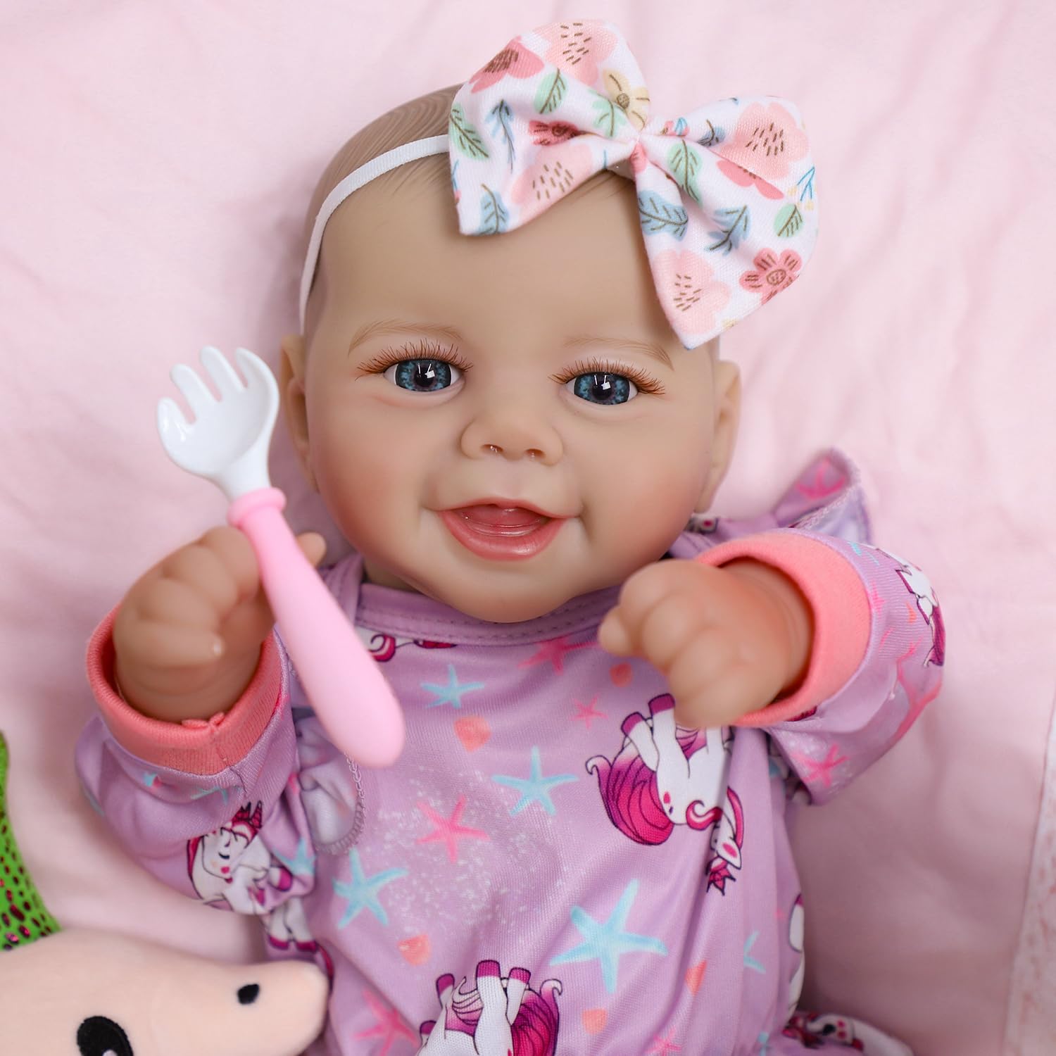 Baby Doll Girl, 18 inch Realistic Soft Body Baby Doll Real Life Cute Baby