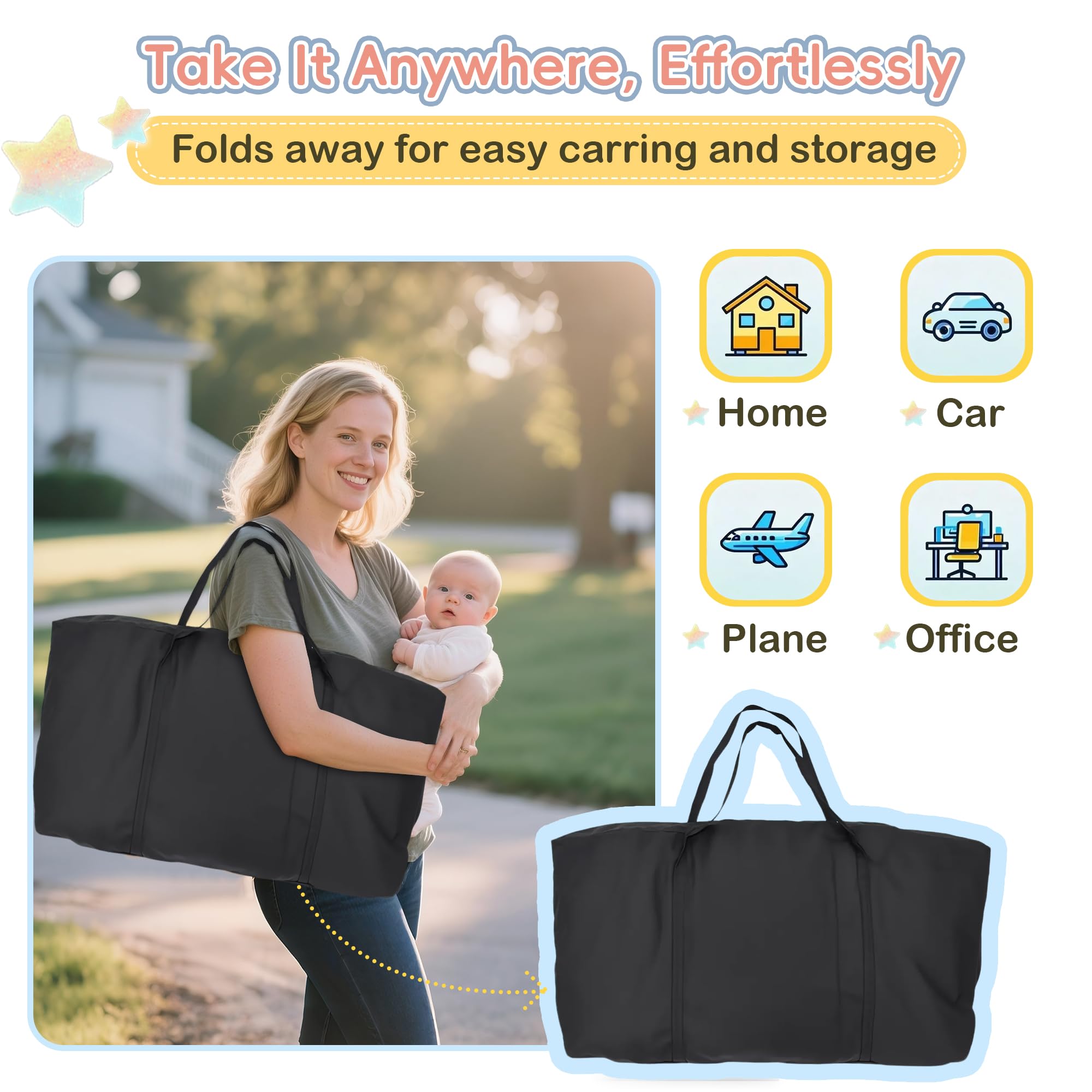 5-in-1 Baby Bassinet Bedside Sleeper with Diaper Changing Station