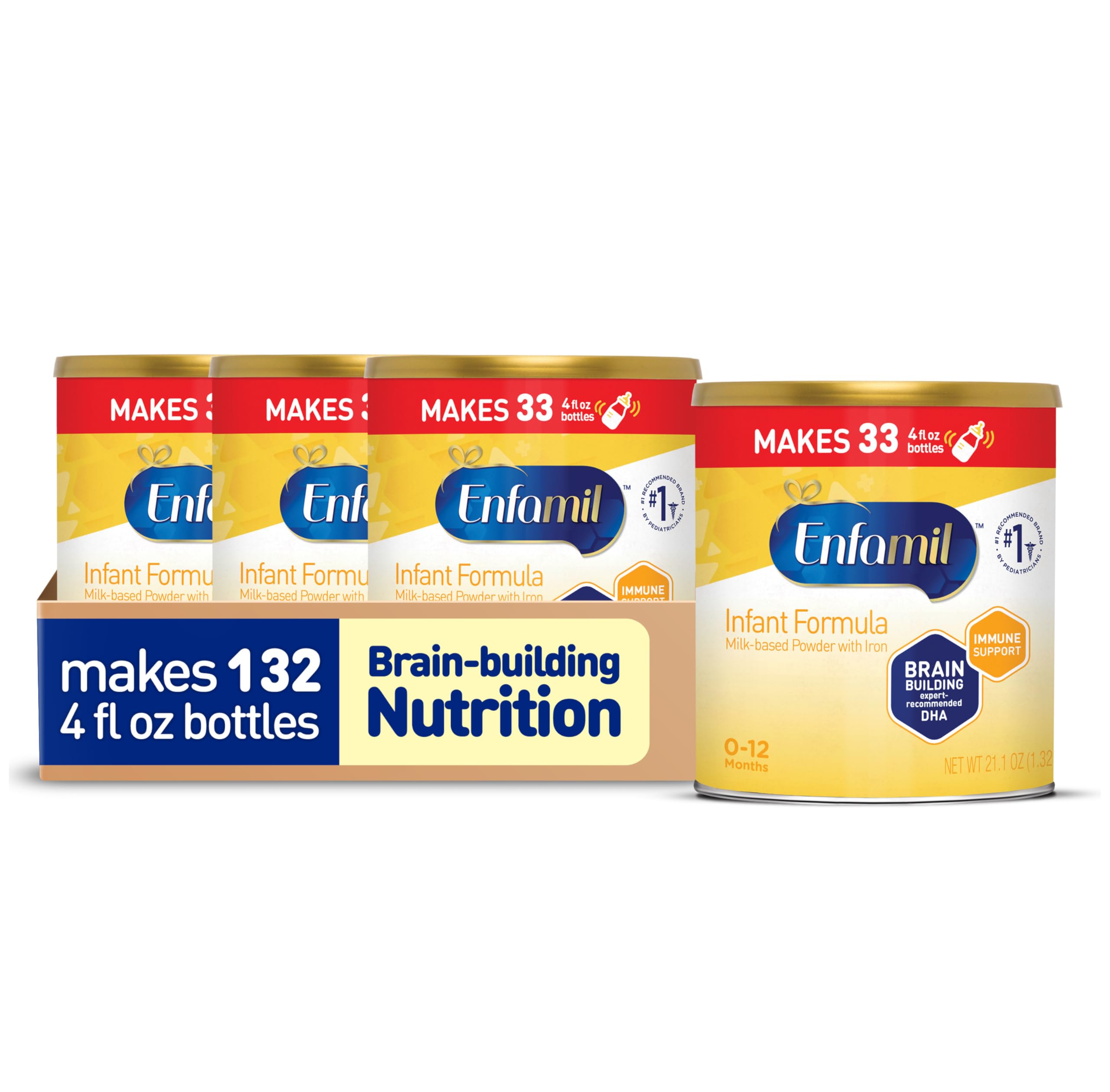 Formula, Milk-based Baby Formula with Iron, Omega-3 DHA & Choline