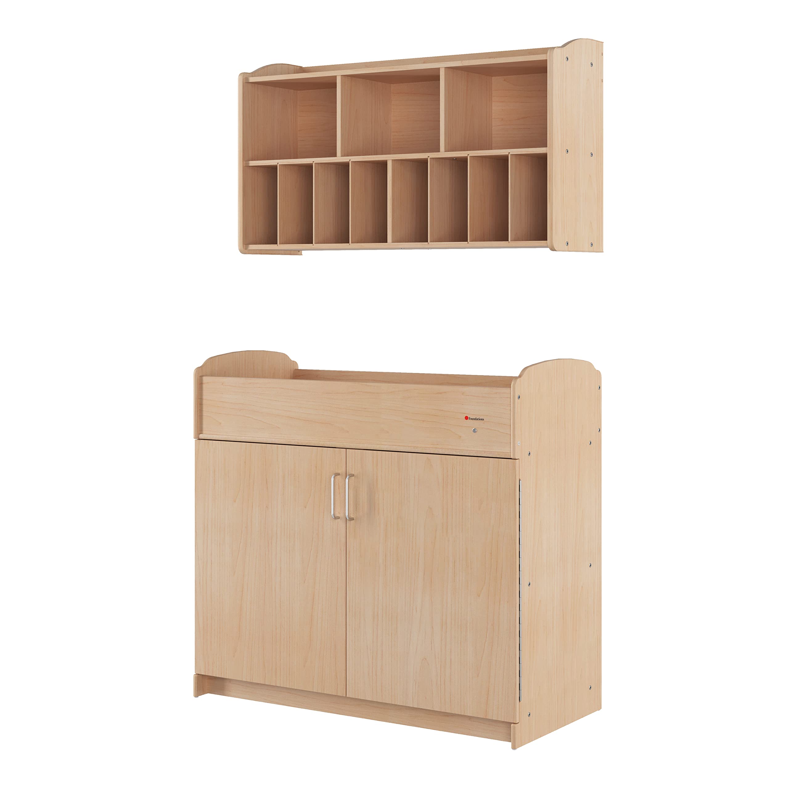 Serenity Daycare Changing Table with Storage Cubbies