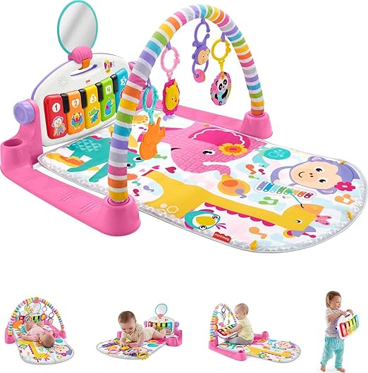 Baby Playmat Deluxe Kick & Play Piano Gym, Green Musical