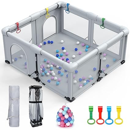 Baby Playpen: Foldable Playpen for Babies and Toddlers Large Play Pen Portable