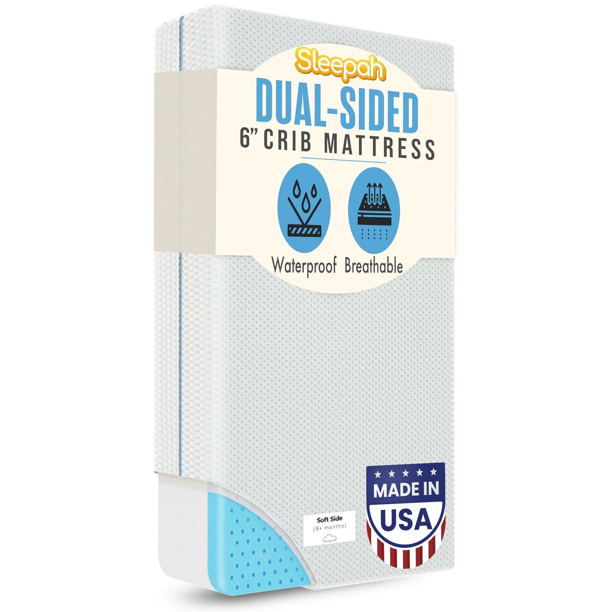 6" Dual-Sided Memory Foam Crib Mattress