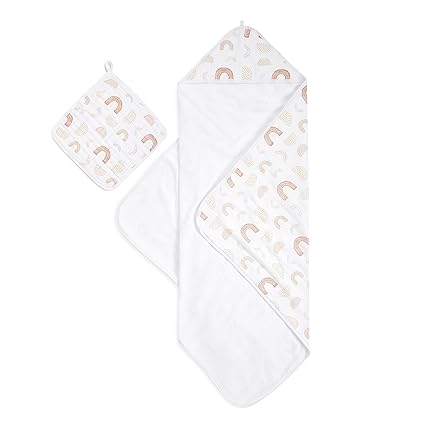 Muslin Backed Hooded Towel Set, Rising Star