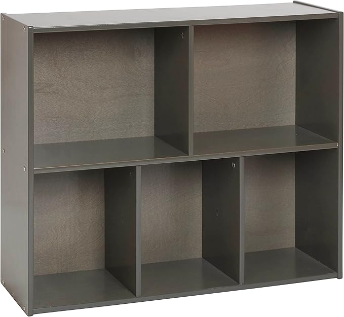 Streamline 5-Compartment Storage Cabinet, 30in, Classroom Furniture, Natural