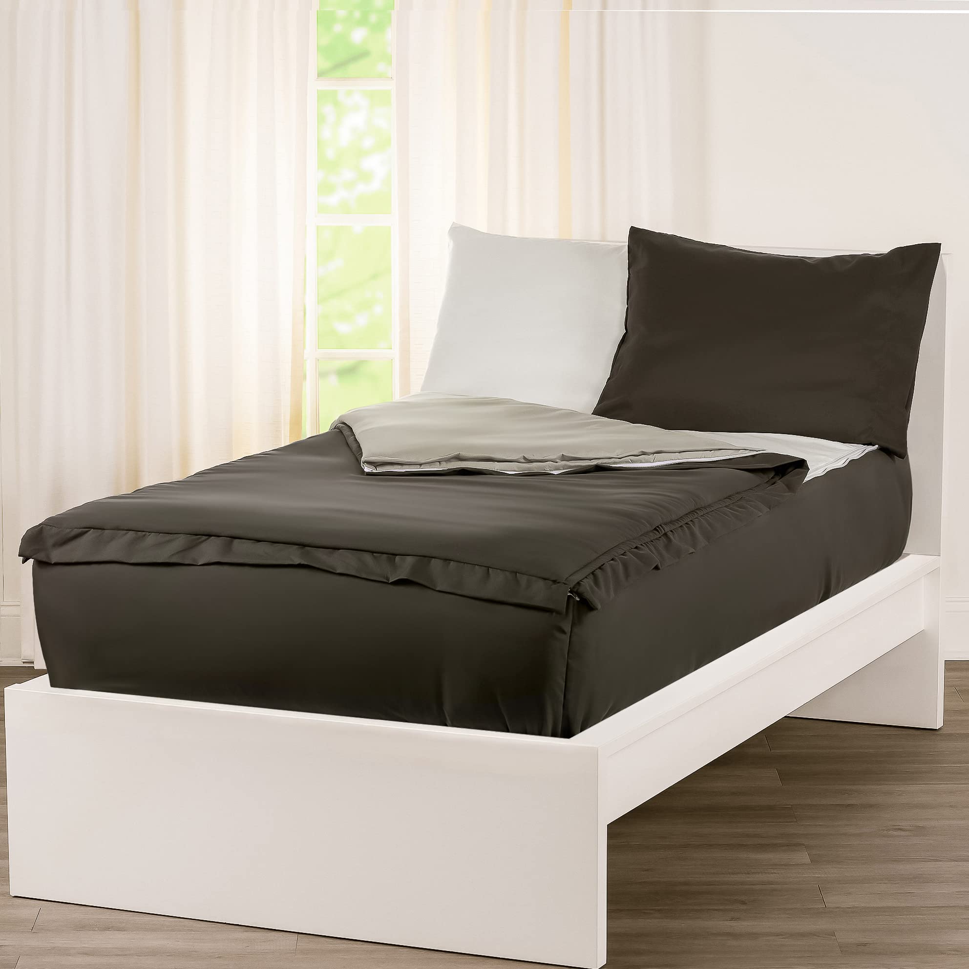 All-in-One Zippered Bunkie Bedding Set with Mattress Protector