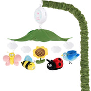 Garden Friends Crib Mobile – Baby Mobile for Crib with Upgraded 3-Mode Music Box