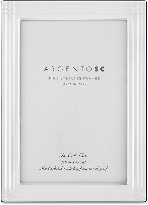 Axis Sterling Silver Picture Frames - Handmade in Italy, Tarnish-free