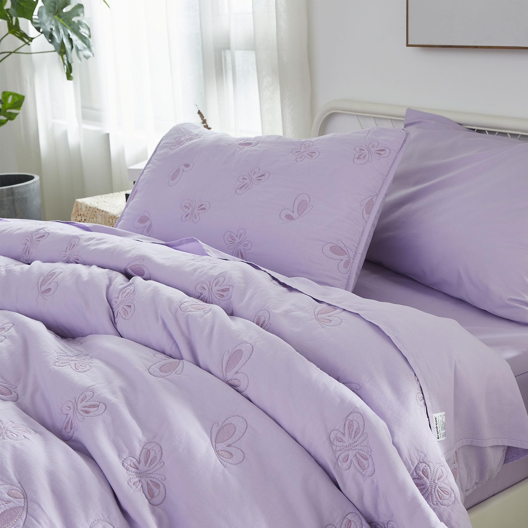 Kids Twin Bedding Comforter Set Kids Bed-in-a-Bag Butterfly