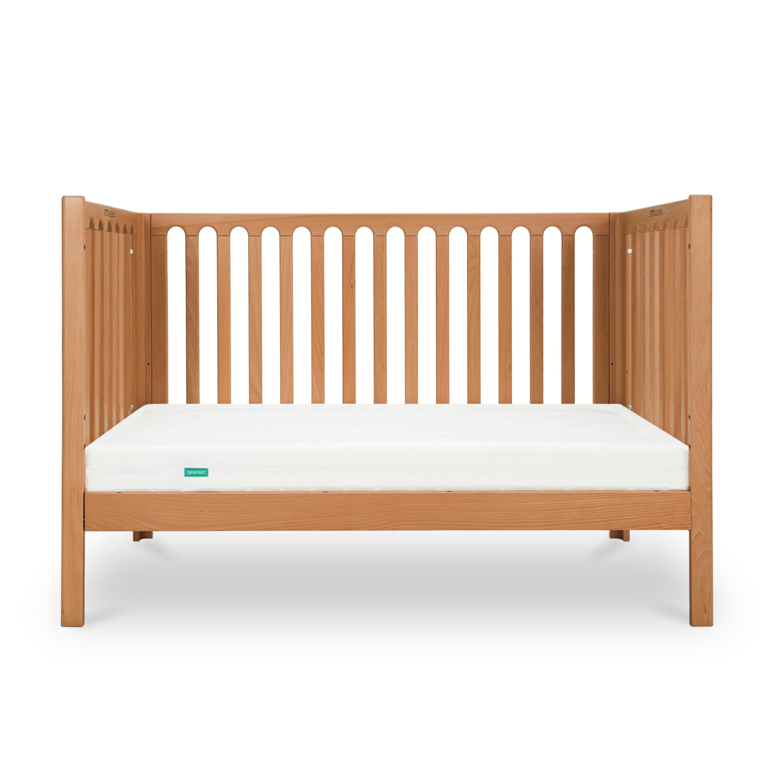 Convertible Crib Solid Beech Wood 3-in-1