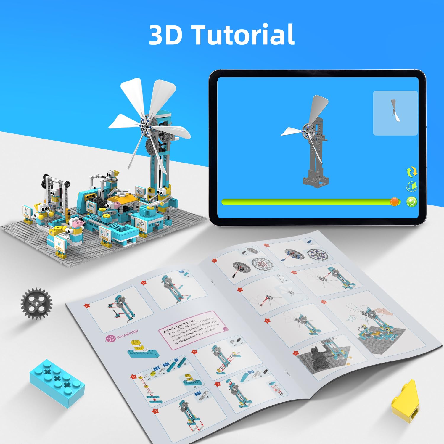 STEM Robot Toys Building Kits, Happy Farm Building Toys