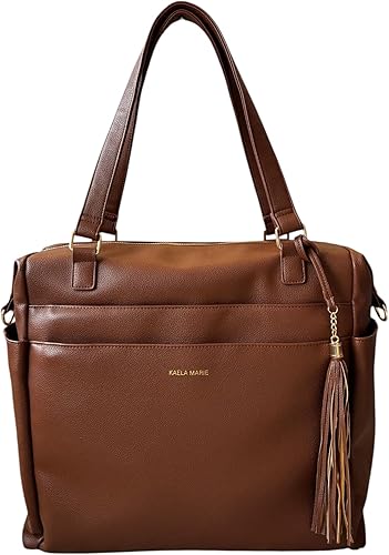 Diaper Bag Backpack, Vegan Leather Diaper Travel Tote Bag